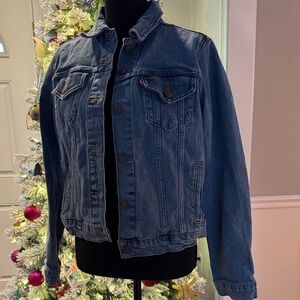 Women’s Levi’s Denim Jean Trucker Jacket Size Large